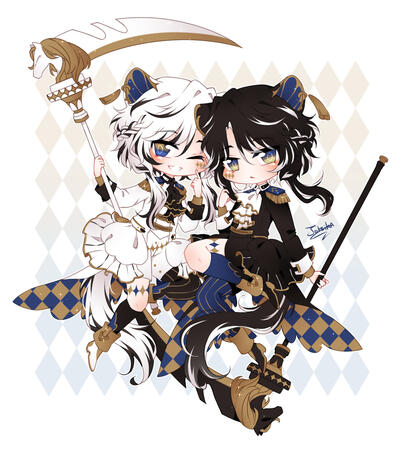 Chibi Cain &amp; Abel OCs